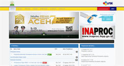 Desktop Screenshot of lpse.acehprov.go.id